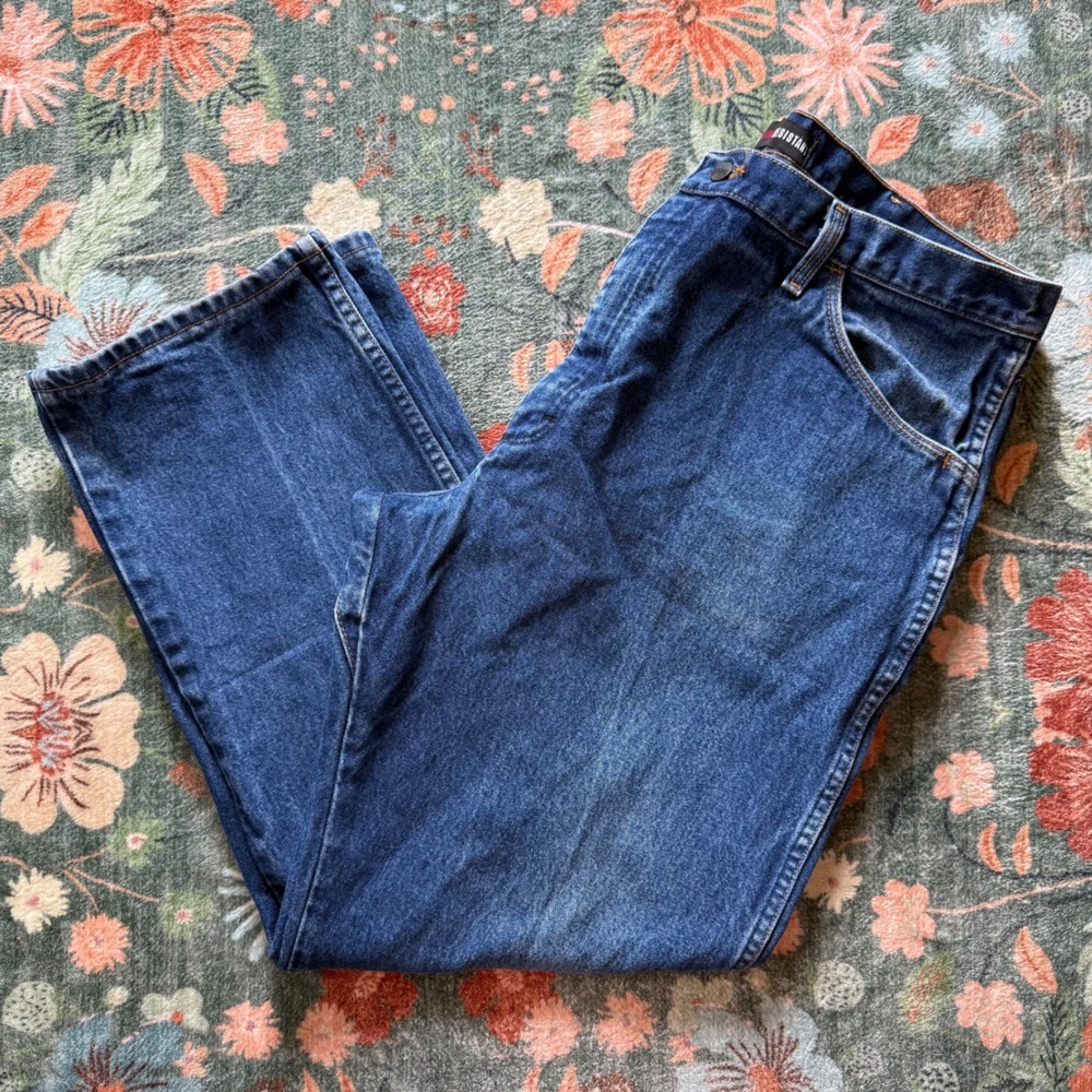 Wrangler FR Flame Resistant Relaxed Fit Jeans Dark Wash Blue 40x30 HRC2 2112
